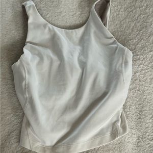 Lululemon White Align Tank Size 2